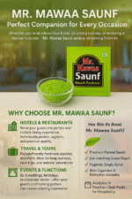 Mr. Mawaa Sounf Premium Mukhwas | (60 pieaces pack) Fresheners | Mouth freshener | Refreshing | Sachets | Pack | For Restraunt | Hotel | Office | Travelling | Breath Freshening Mint Mouth freshener | Travel Pack (60 COUNT) Pack of 10 - Image 6