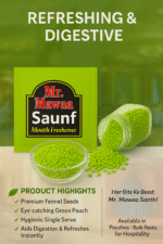 Mr. Mawaa Sounf Premium Mukhwas | (60 pieaces pack) Fresheners | Mouth freshener | Refreshing | Sachets | Pack | For Restraunt | Hotel | Office | Travelling | Breath Freshening Mint Mouth freshener | Travel Pack (60 COUNT) Pack of 10 - Image 2
